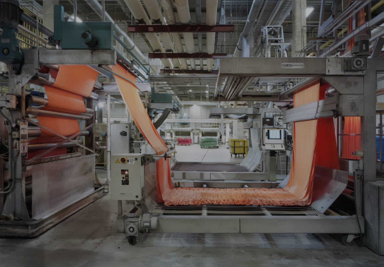 Photo of the polartec fabric mill finishing fabric