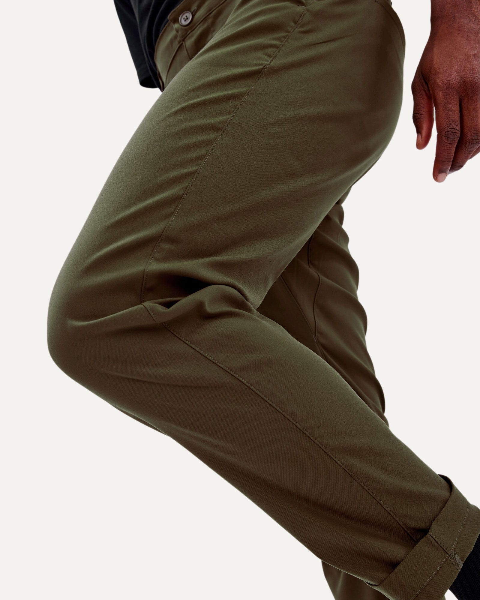 【新品・aLORS】Pantalon chino 【a】ダークエスプレッソカーキ Men's Brise Schoeller® Chino Pant | Foehn