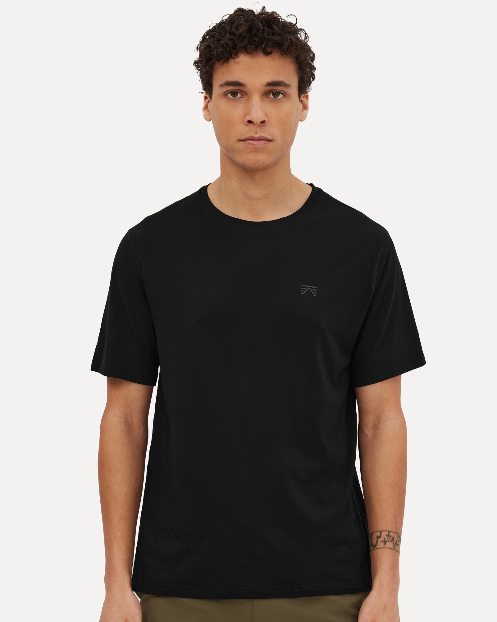 Foehn T-Shirts Men's Keats Merino T-Shirt Black / S