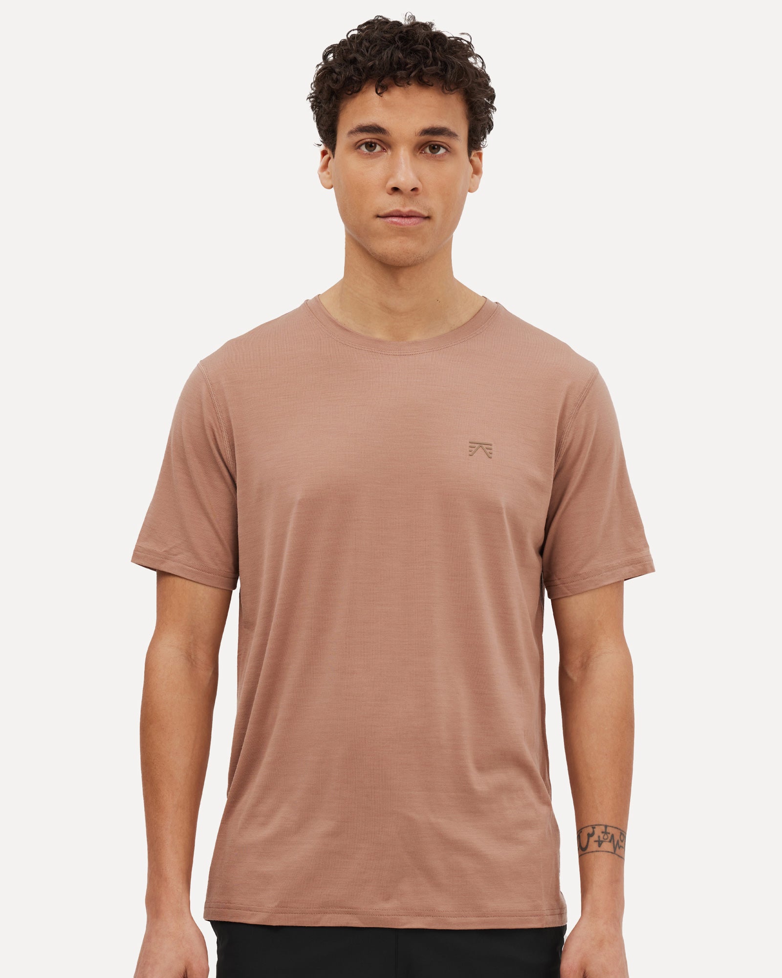 Foehn T-Shirts Men's Keats Merino T-Shirt Taupe / S