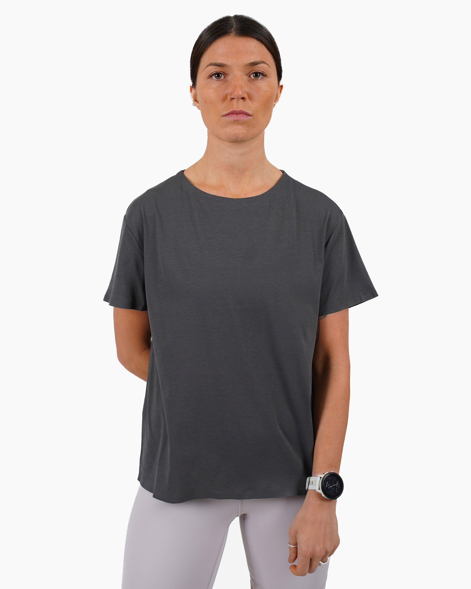 Foehn T-Shirts Women's Aylen Polartec® Power Dry® T-Shirt Charcoal / S